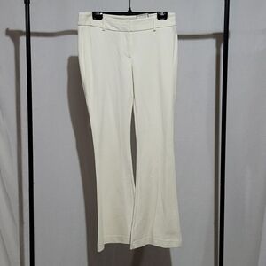 Chico's pants Ponte cream trousers flare leg ultimate fit stretch off white new
